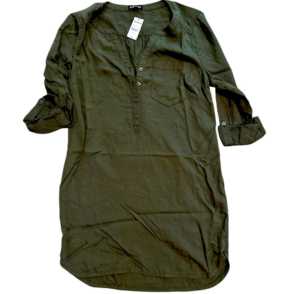 Express Small Hunter Green Dress